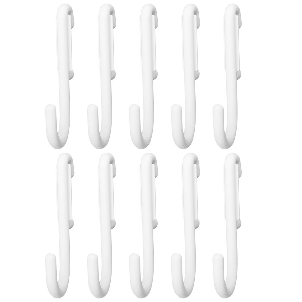 Workshop Tools Wall - 10Pcs Pegboard Hooks Sturdy J Shape