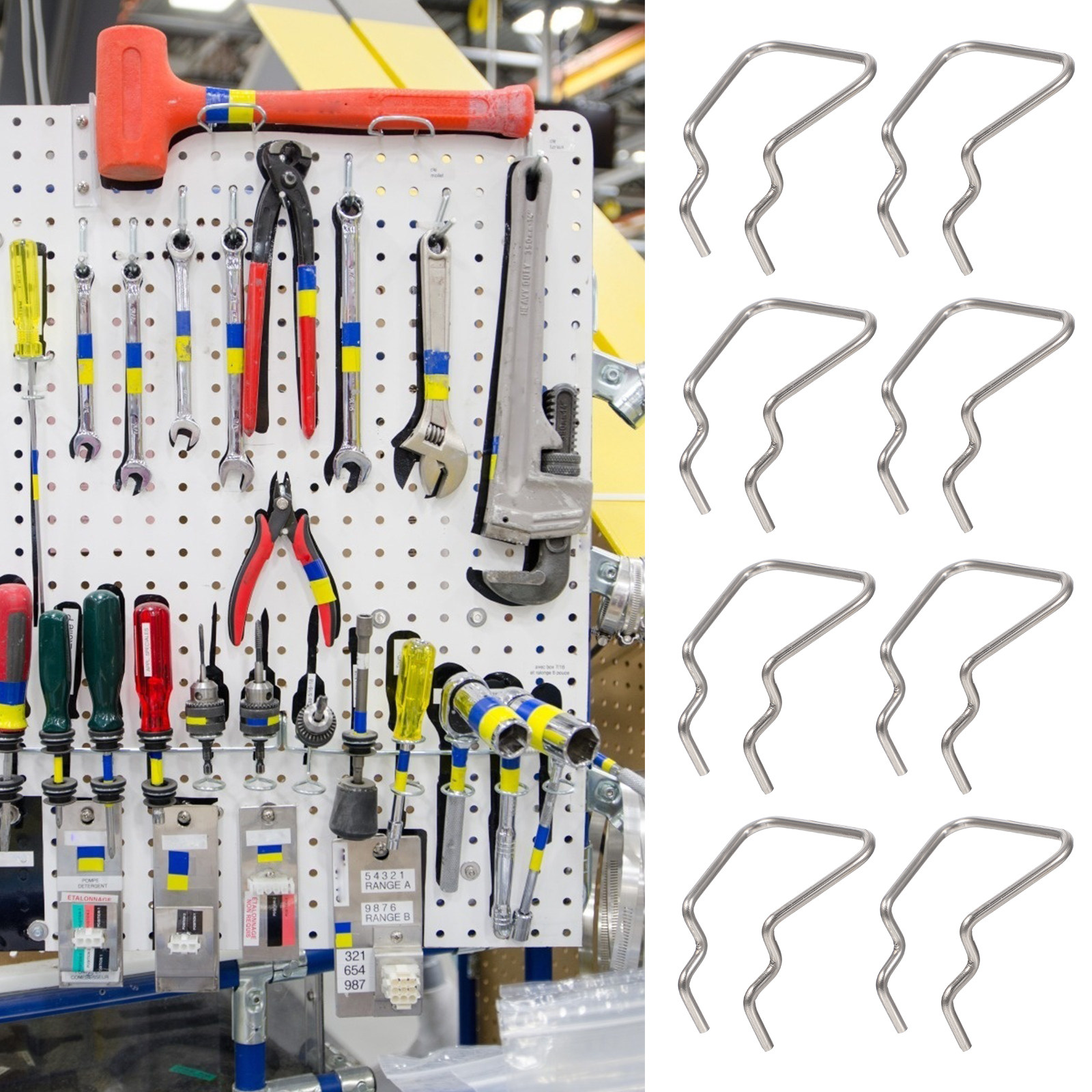12Pcs Hardware Display Shelf R - Workshop Tools Shelf ulasan dan harga