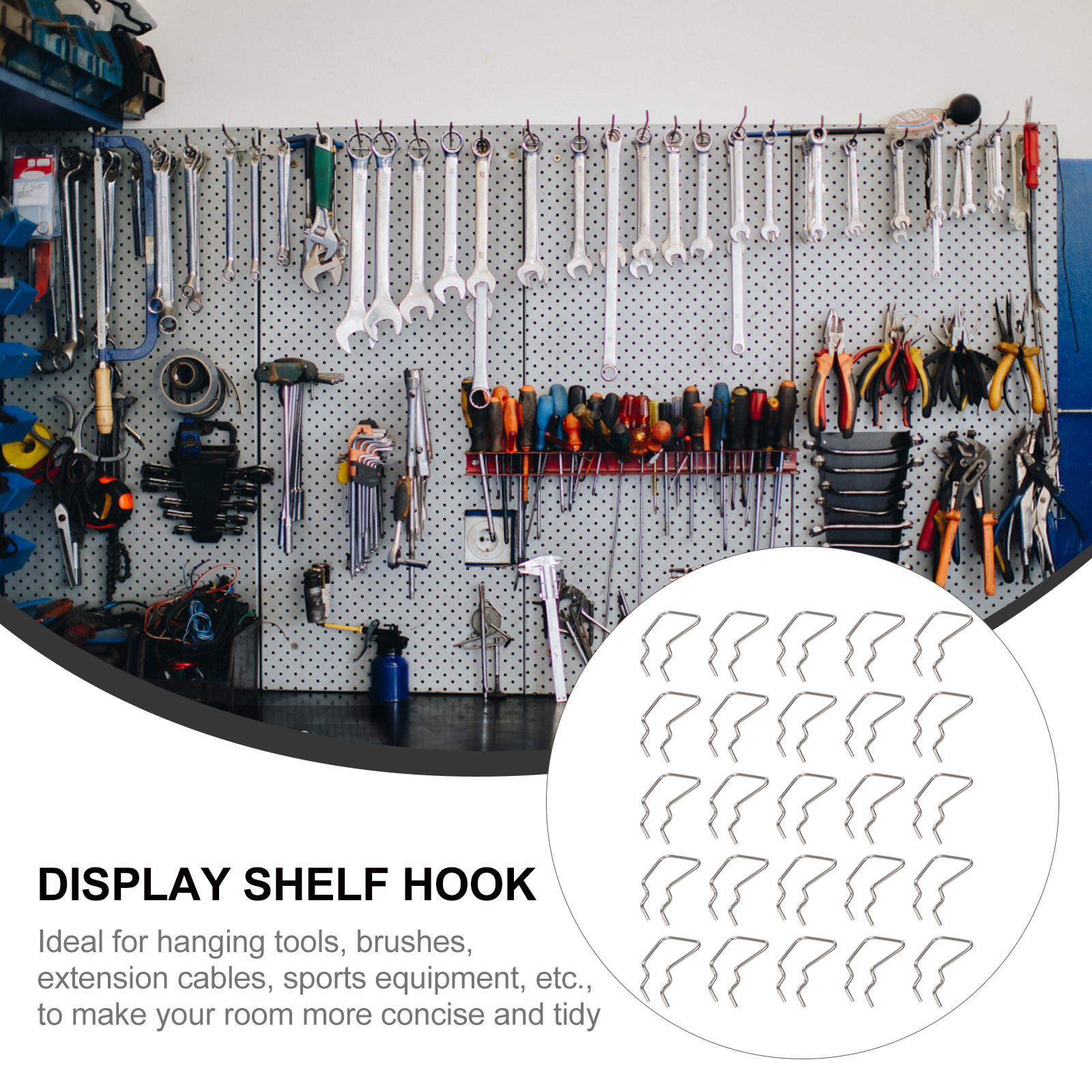 12Pcs Hardware Display Shelf R - Workshop Tools Shelf ulasan dan harga