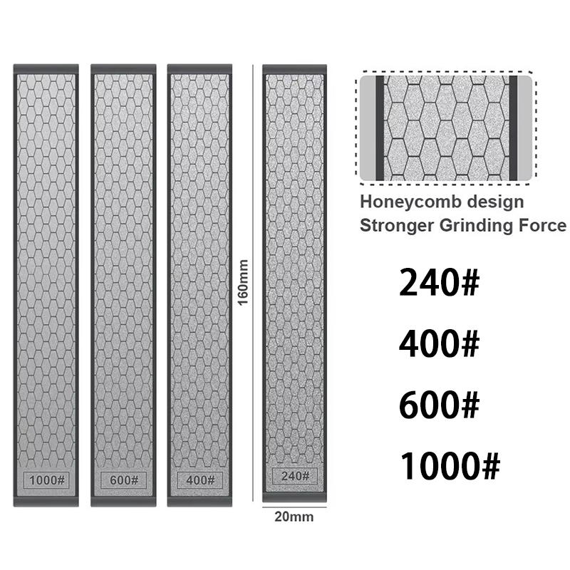 4PCS 240-1000grit Honeycomb Di - Sharpening Stone Whetstone ulasan dan harga