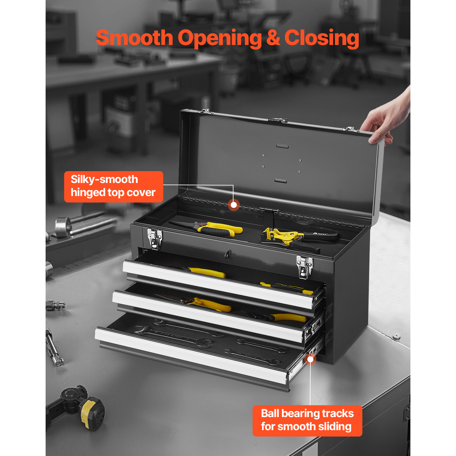 SucceBuy 20in 3-Drawer Metal T - Tools Box For Workshop ulasan dan harga