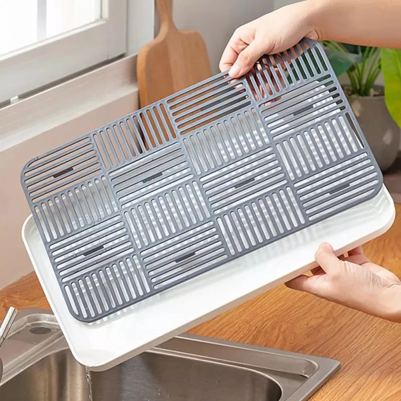 Plastic Drain Rack Dish Cup Dr - Workshop Tools Shelf ulasan dan harga