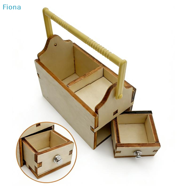 ✔1/12 Dollhouse Mini Wooden To - Tools Box For Workshop ulasan dan harga