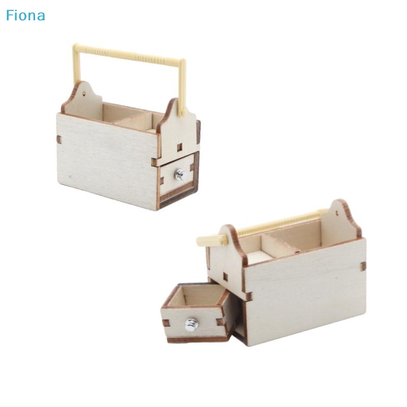 ✔1/12 Dollhouse Mini Wooden To - Tools Box For Workshop ulasan dan harga