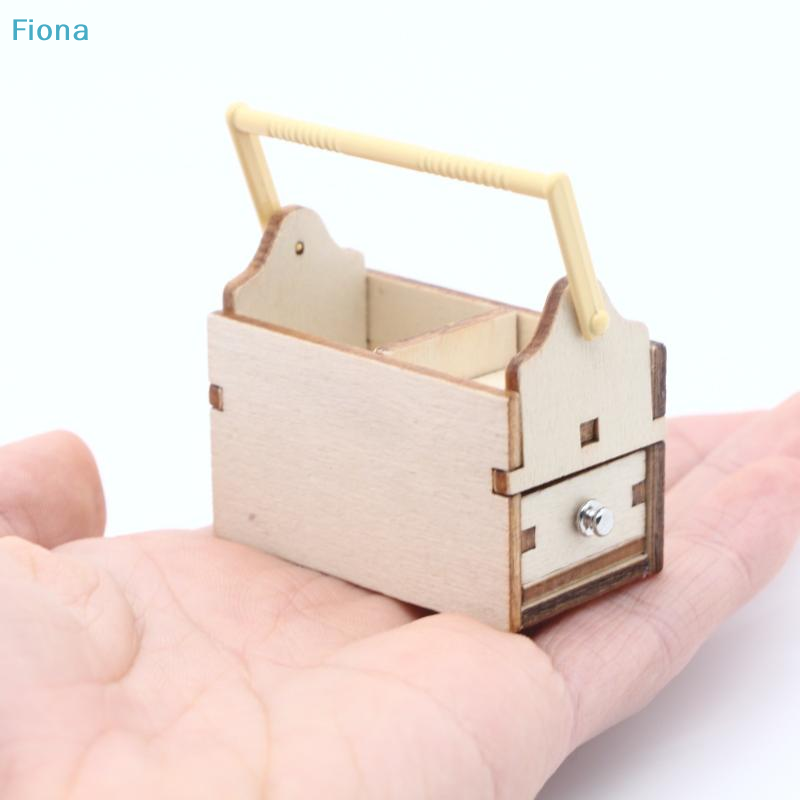 ✔1/12 Dollhouse Mini Wooden To - Tools Box For Workshop ulasan dan harga