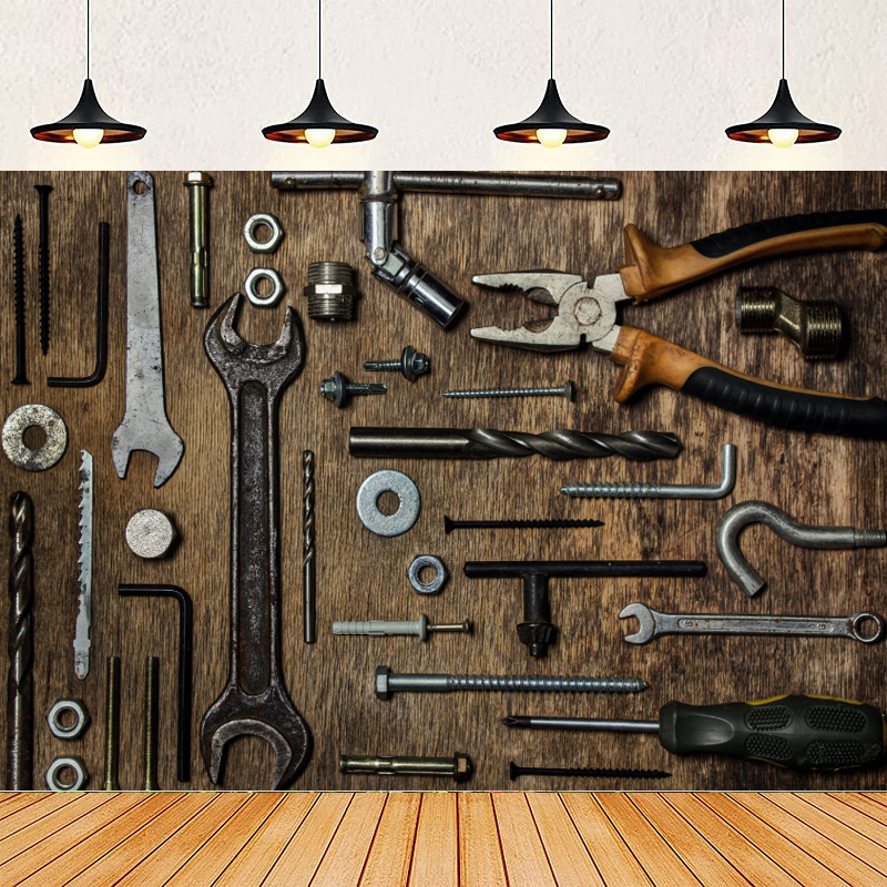 Rustic Old Tools Photography B - Workshop Tools Background ulasan dan harga