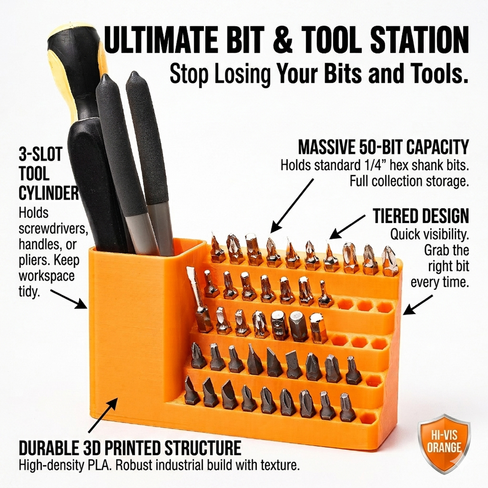 50-Hole Hex Screwdriver Bit St - Tools Box For Workshop ulasan dan harga
