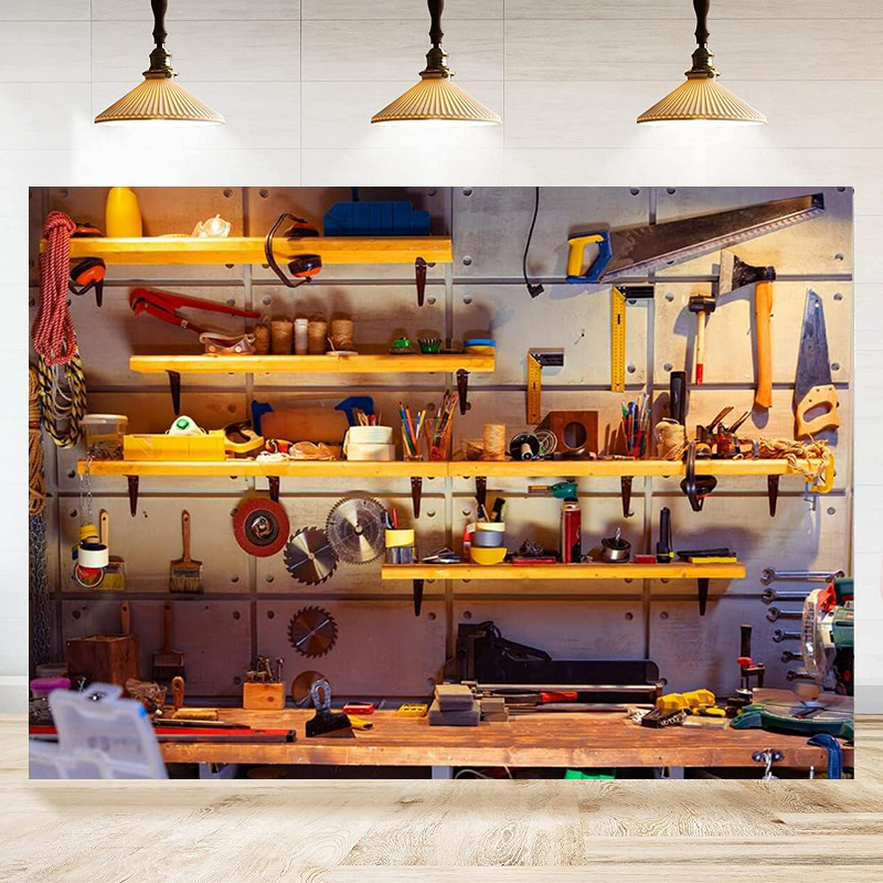 Repair Maintenance Shop Vintag - Workshop Tools Background ulasan dan harga