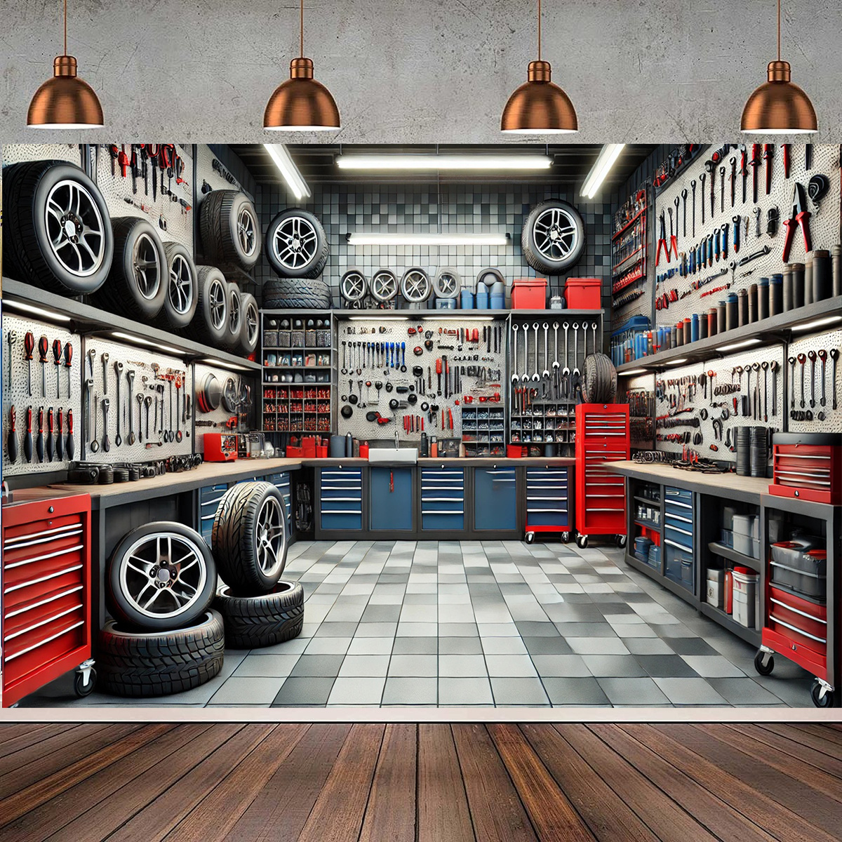 A polyester fiber garage tool  - Workshop Tools Background ulasan dan harga