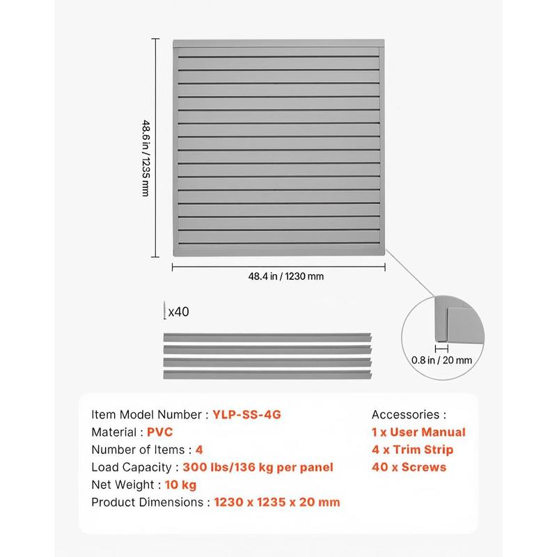 PVC Wall Plank 4 x 4 ft For Ga - Workshop Tools Wall ulasan dan harga