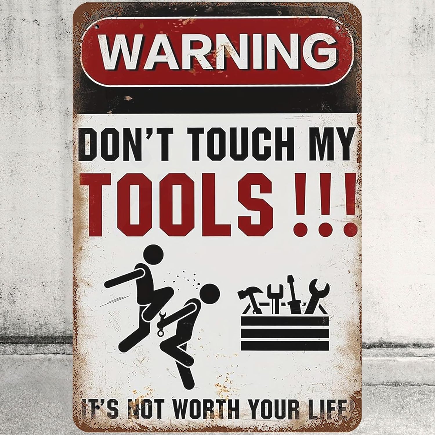 High Definition Metal Tin Sign - Workshop Tools Definition ulasan dan harga