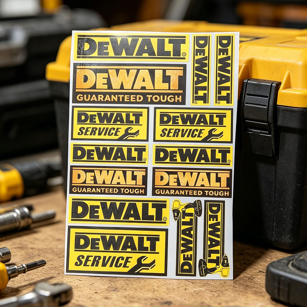 DeWalt Logo Vinyl Reflective S - Workshop Tools Logo ulasan dan harga