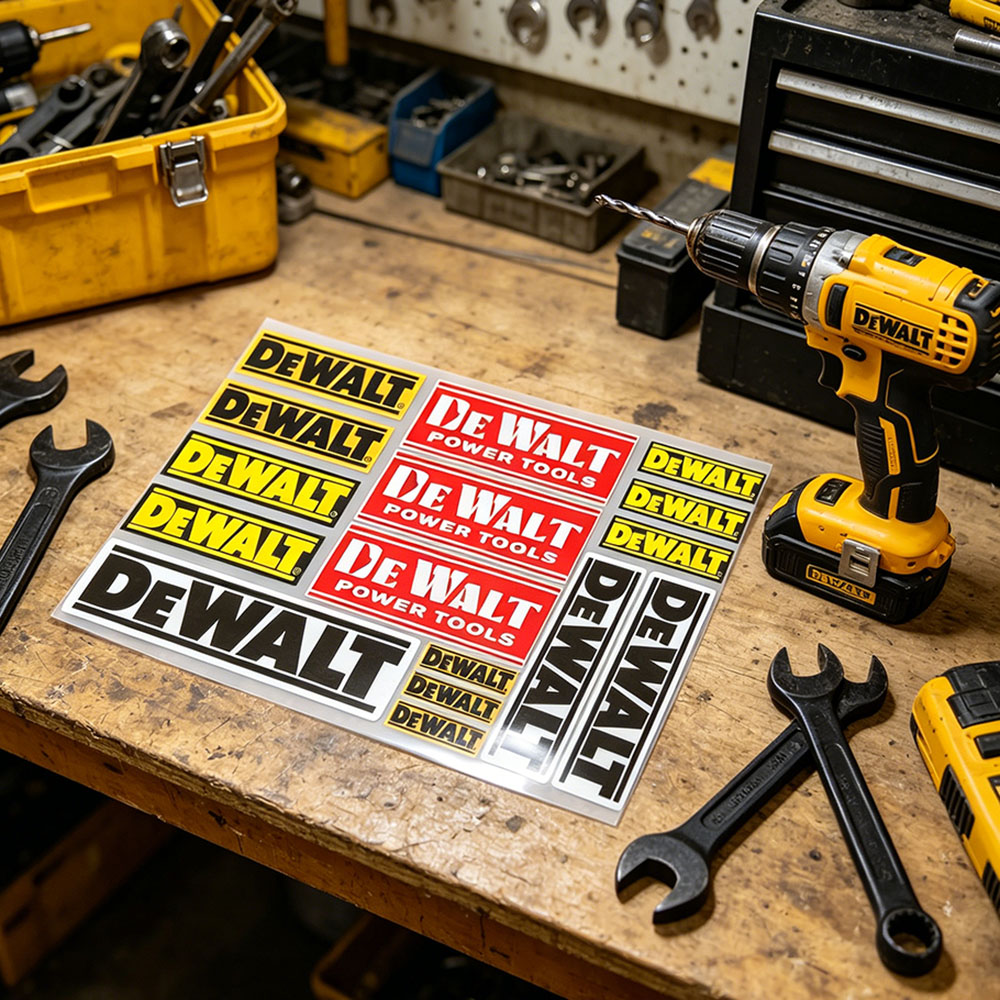 DeWalt Logo Vinyl Reflective S - Workshop Tools Logo ulasan dan harga