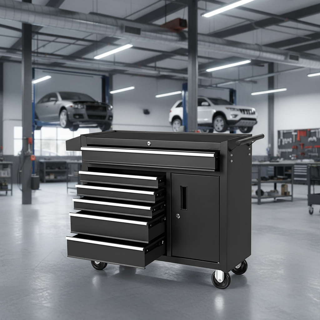 Tool Storage Cabinet 6-Drawer  - Workshop Tools Logo ulasan dan harga