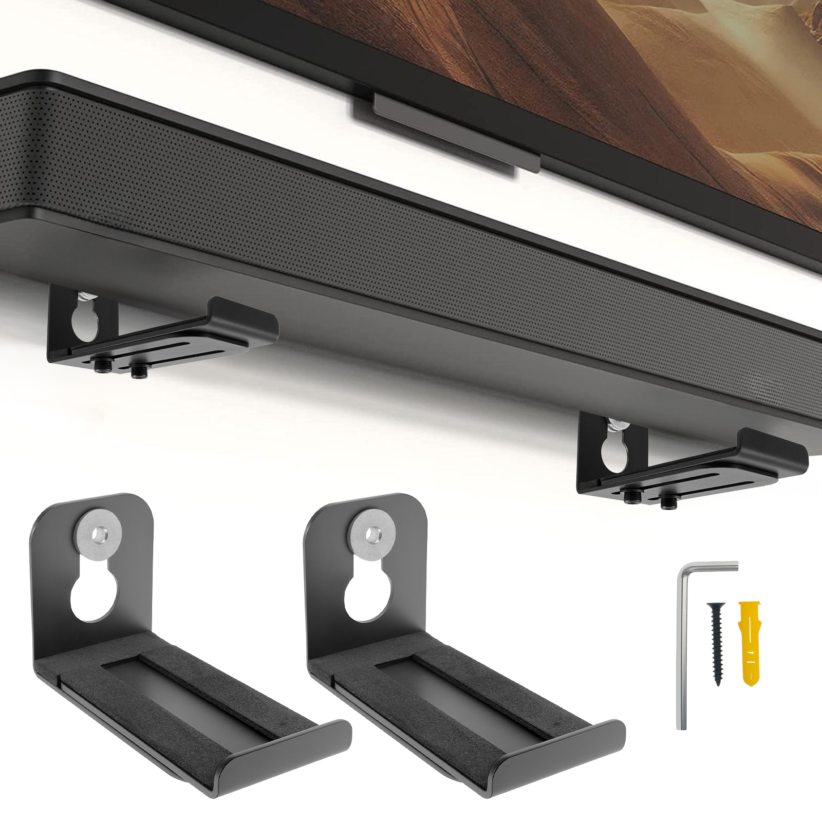 2Pcs Soundbar Speaker Stands W - Workshop Tools Wall ulasan dan harga