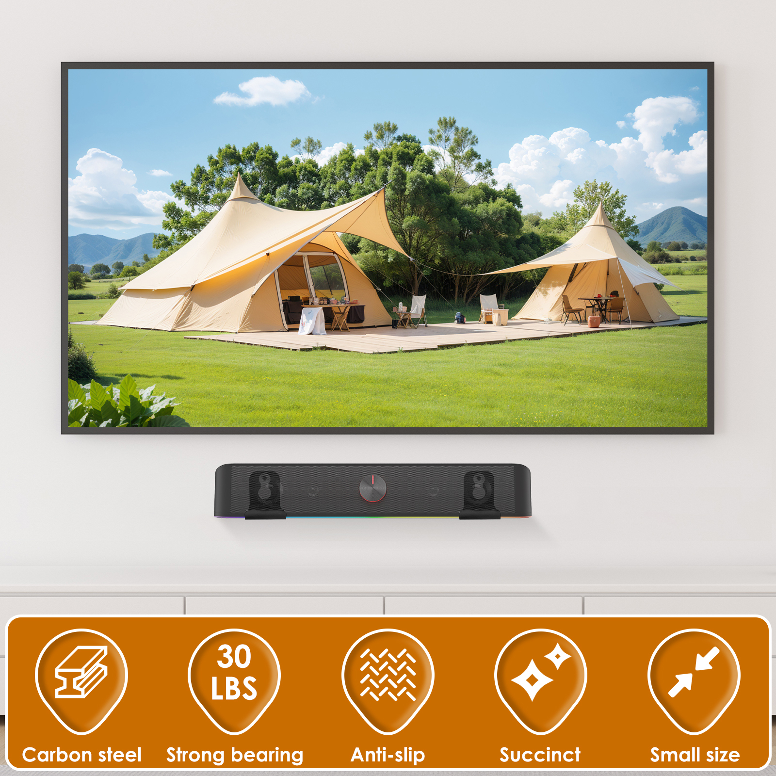2Pcs Soundbar Speaker Stands W - Workshop Tools Wall ulasan dan harga