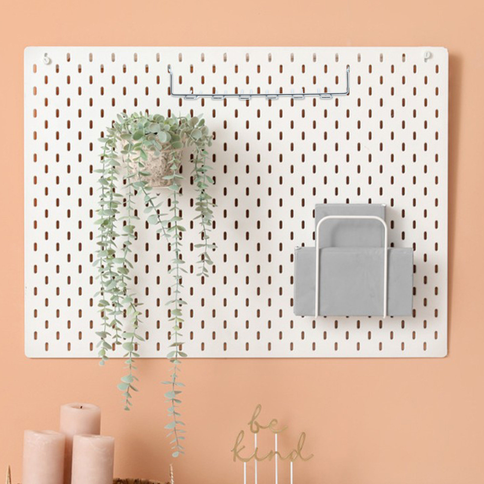 2Pcs Versatile Iron Pegboard T - Workshop Tools Hanger ulasan dan harga