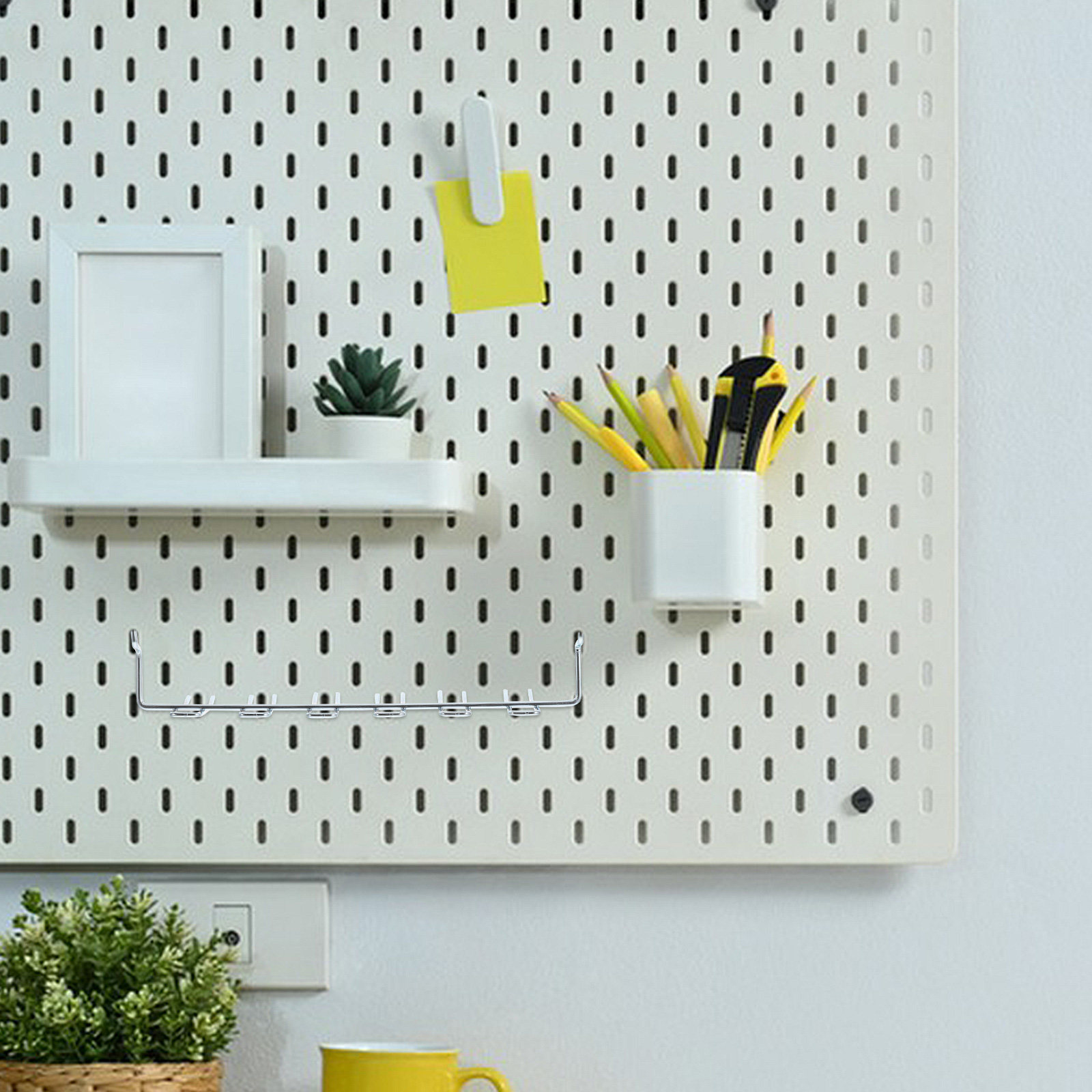 2Pcs Versatile Iron Pegboard T - Workshop Tools Hanger ulasan dan harga