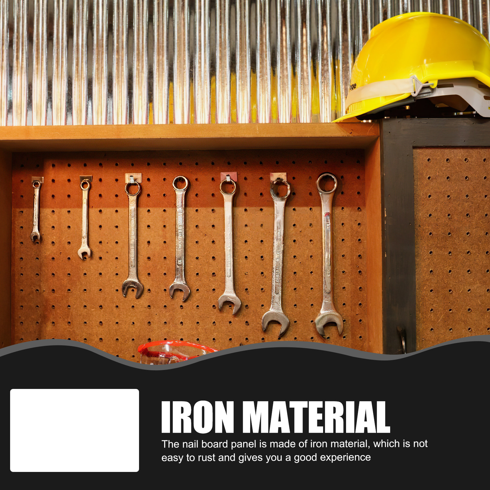 Metal Pegboard Panel Heavy Dut - Workshop Tools Wall ulasan dan harga