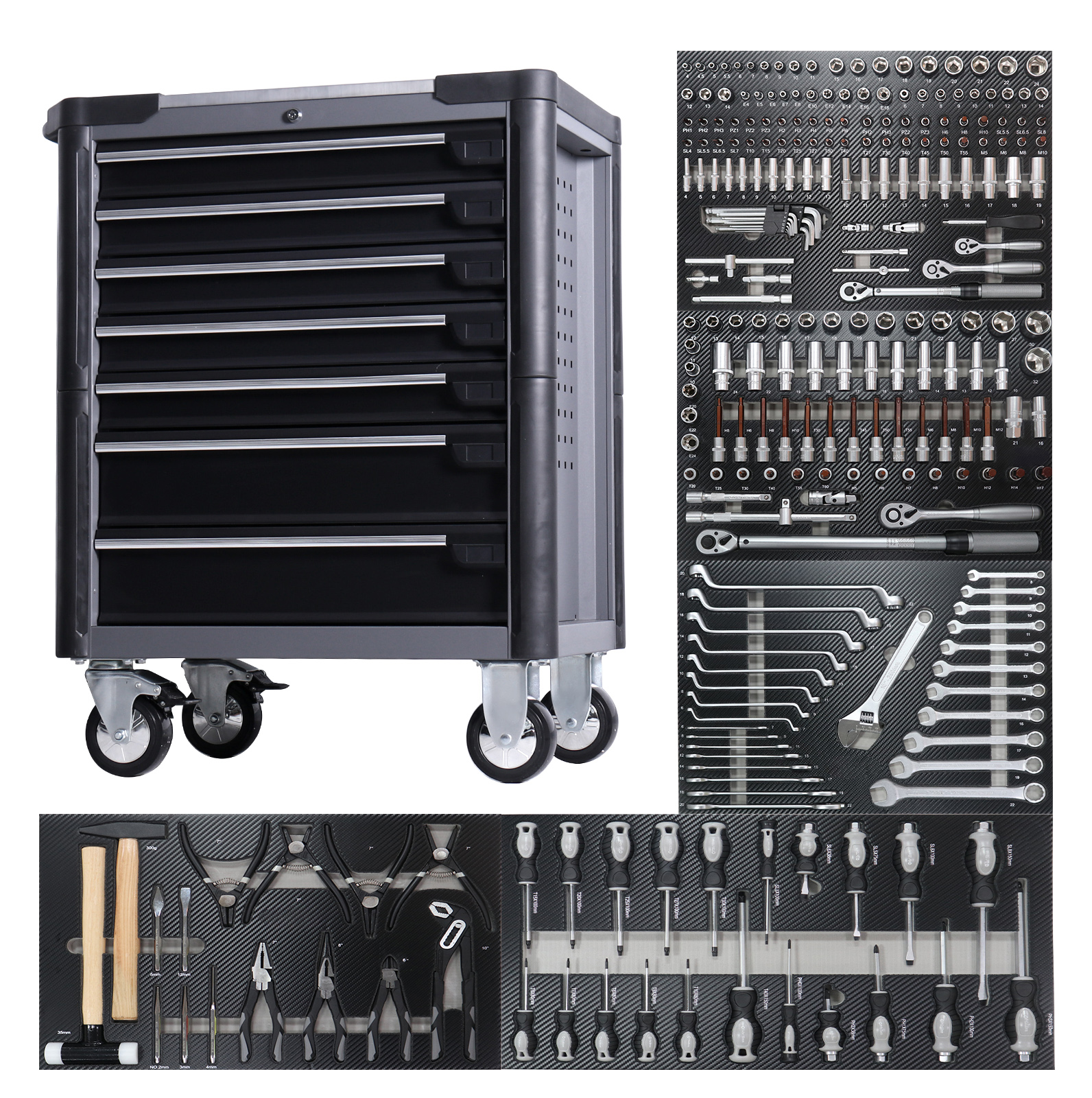 Pro 7-Draw Rolling Tools Cabin - Tools Box For Workshop ulasan dan harga