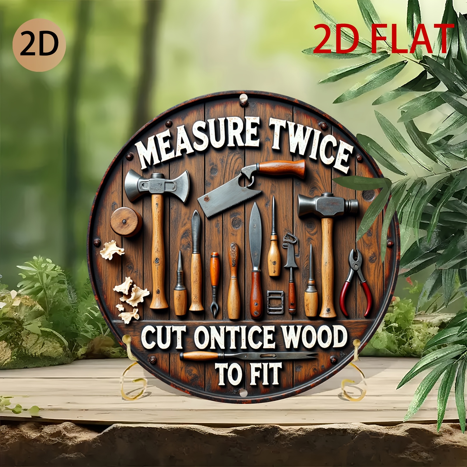 2D planar circular wooden tool - Workshop Tools Logo ulasan dan harga