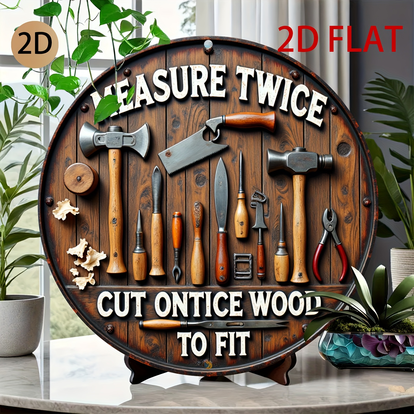2D planar circular wooden tool - Workshop Tools Logo ulasan dan harga