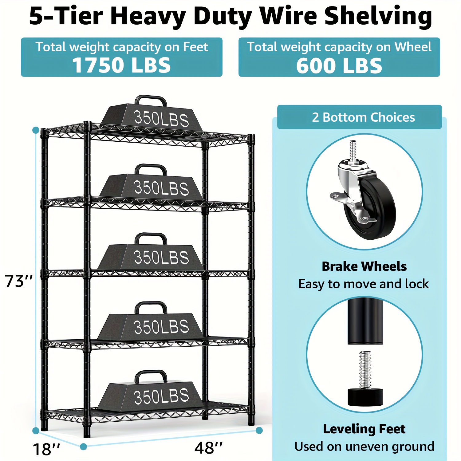 MZG Heavy-Duty Adjustable 5/4  - Workshop Tools Shelf ulasan dan harga